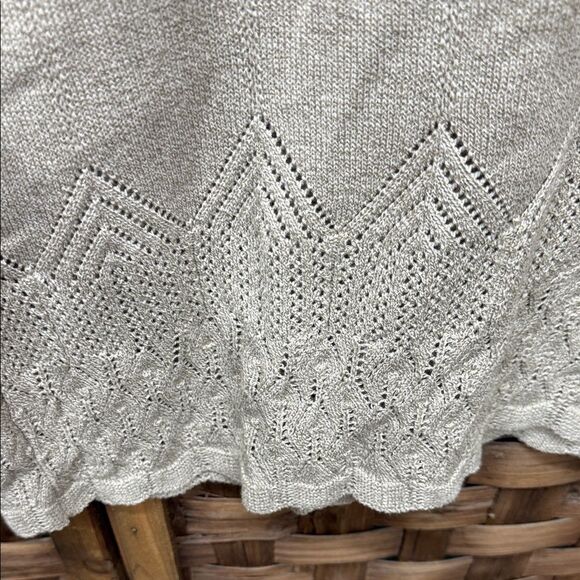 Vintage Made in Canada Parkhurst Light Tan Knit Tunic - Picture 4 of 4